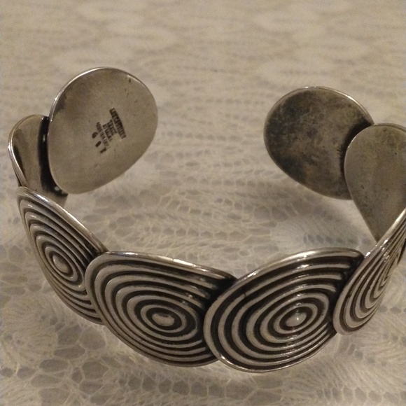 Rare Vintage Los Castillo Taxco Cuff Bracelet - Picture 10 of 11